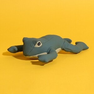 펫모닝 튼튼한 장난감 레더토이 개구리