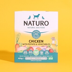 내추로 그레인프리 강아지 습식 사료 치킨&채소 400g