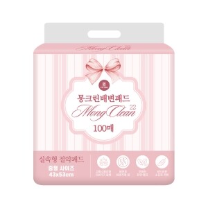 몽크린22 강아지 배변패드 실속 절약 패드 100매