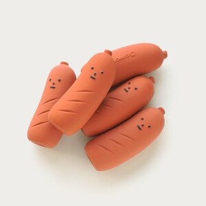 딩독 강아지 장난감 라텍스 삑삑이 소시지