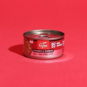 오리젠 캣 고양이 캔 청크 슈레드 비프 튜나 캣 85g