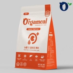 올가밀 소프트 가수분해 강아지 수제 사료 연어+소간 1kg