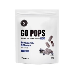 식스스텝 고팝스 바크팝 저칼로리 다이어트 간식 빌베리 60g